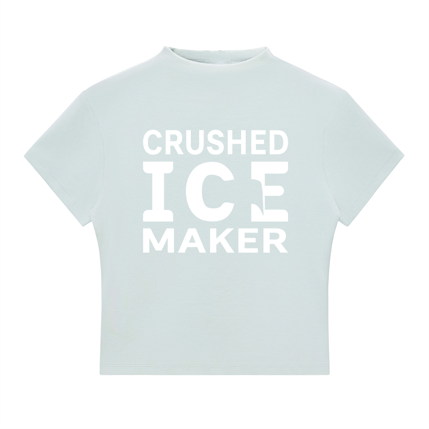"Crushed Ice Maker" Essential Mock Neck T - Slim Fit