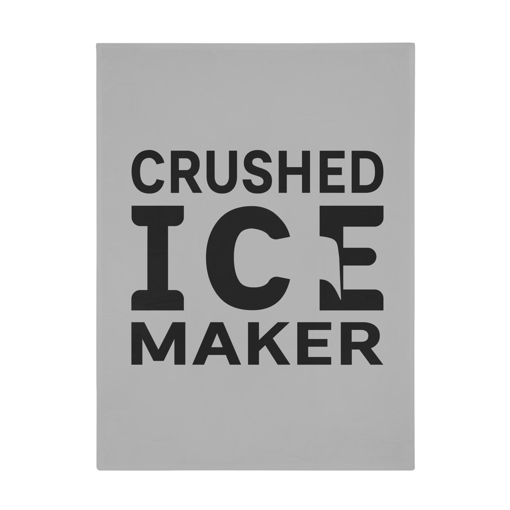 "Crushed Ice Maker" Plush Fleece Blanket