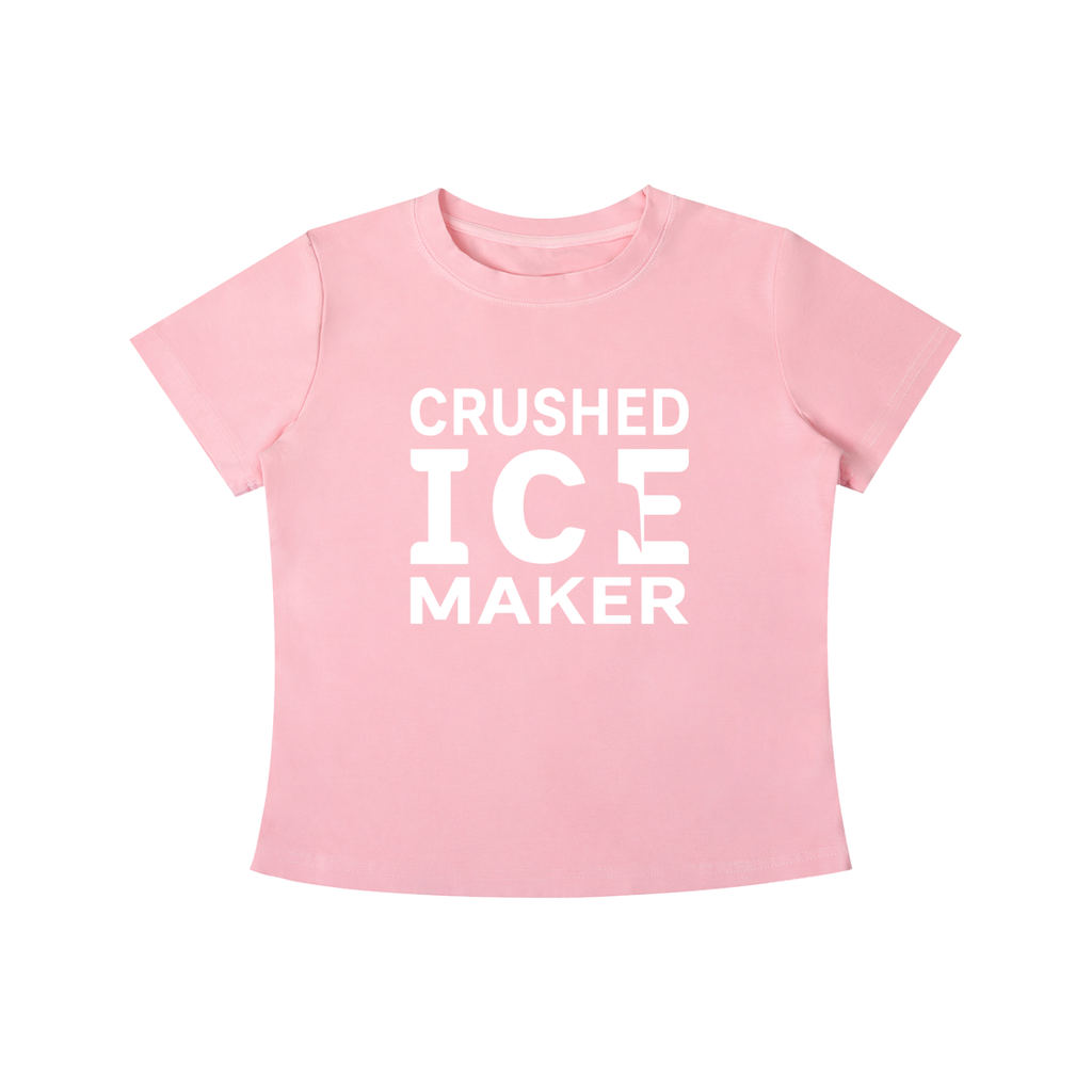 "Crushed Ice Maker" Vintage Wash Slim Fit T