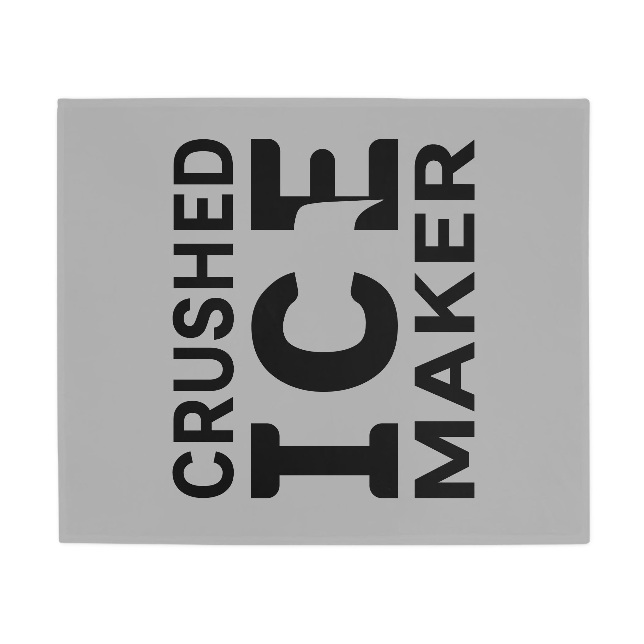 "Crushed Ice Maker" Plush Fleece Blanket