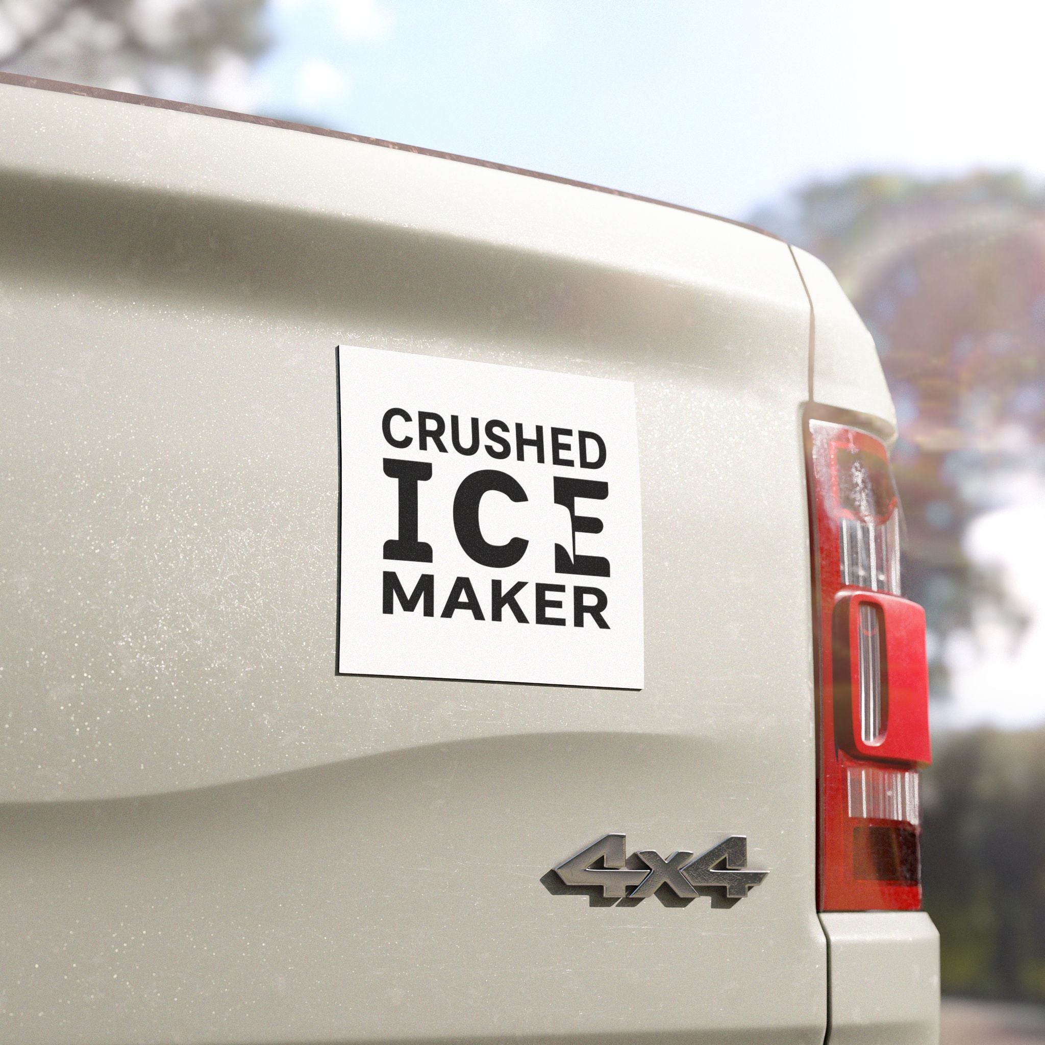 "Crushed Ice Maker" Car Magnet