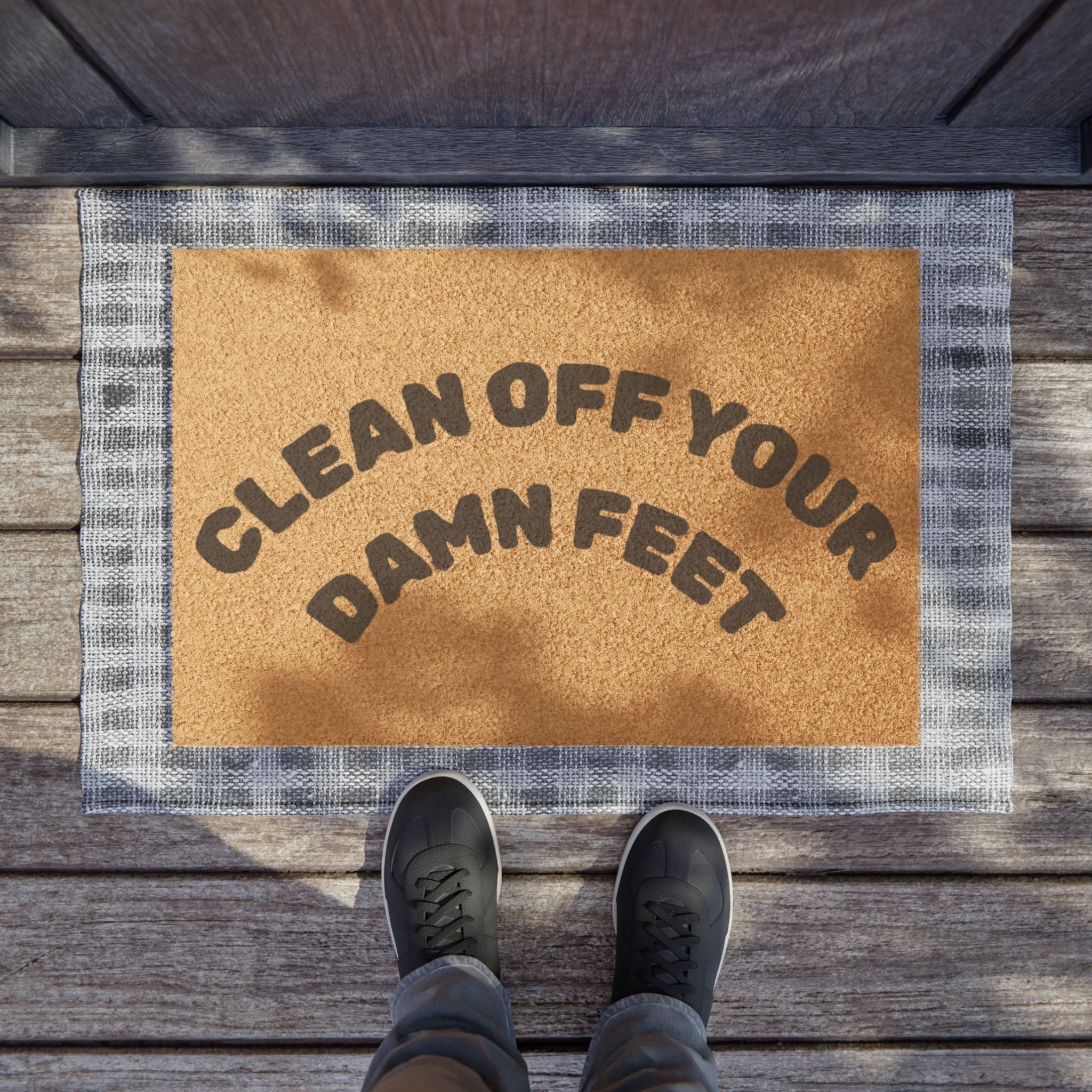 "Clean Off Your Feet" Doormat