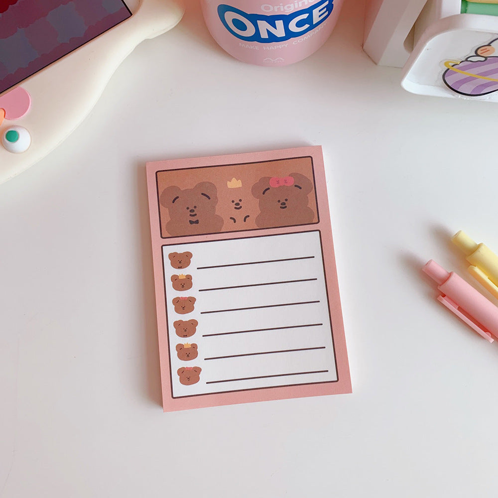 Kawaii Bear Note Pad