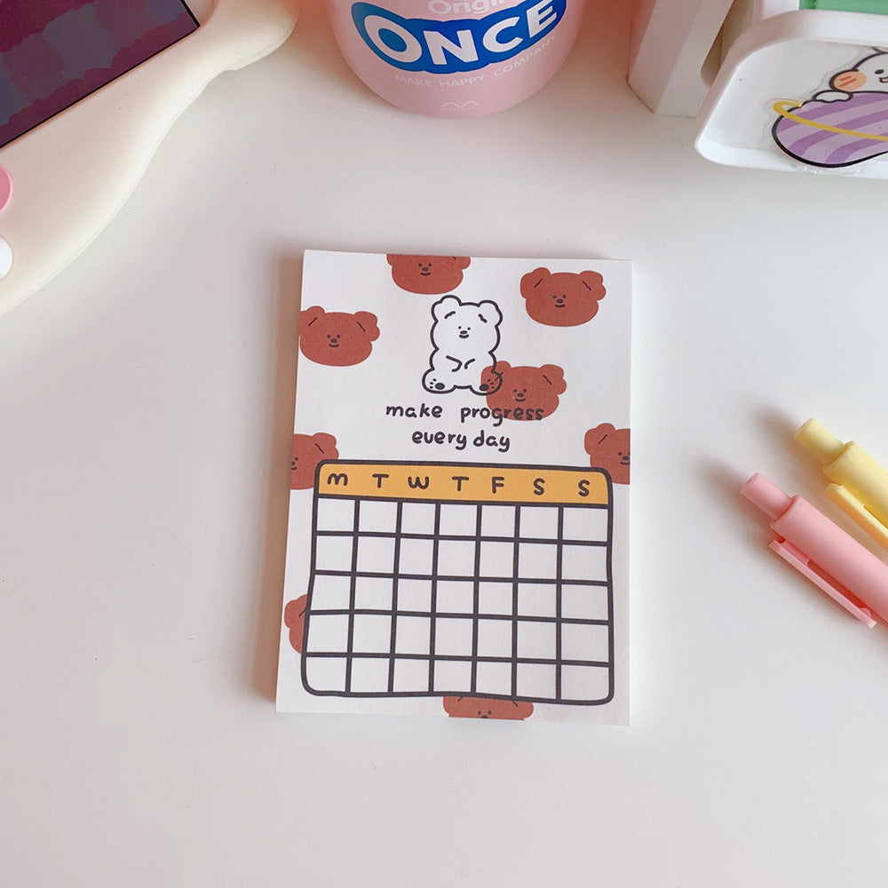 Kawaii Bear Note Pad
