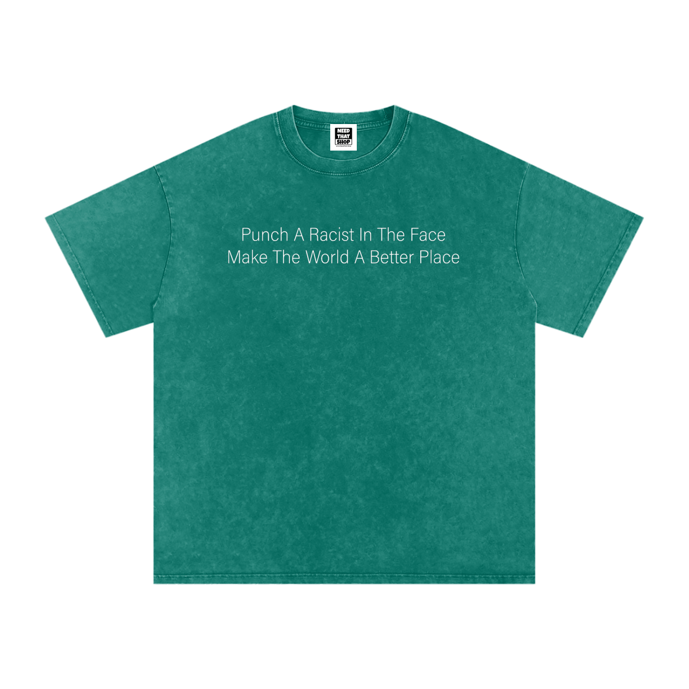 "Punch A Racist" Cotton T - Oversized