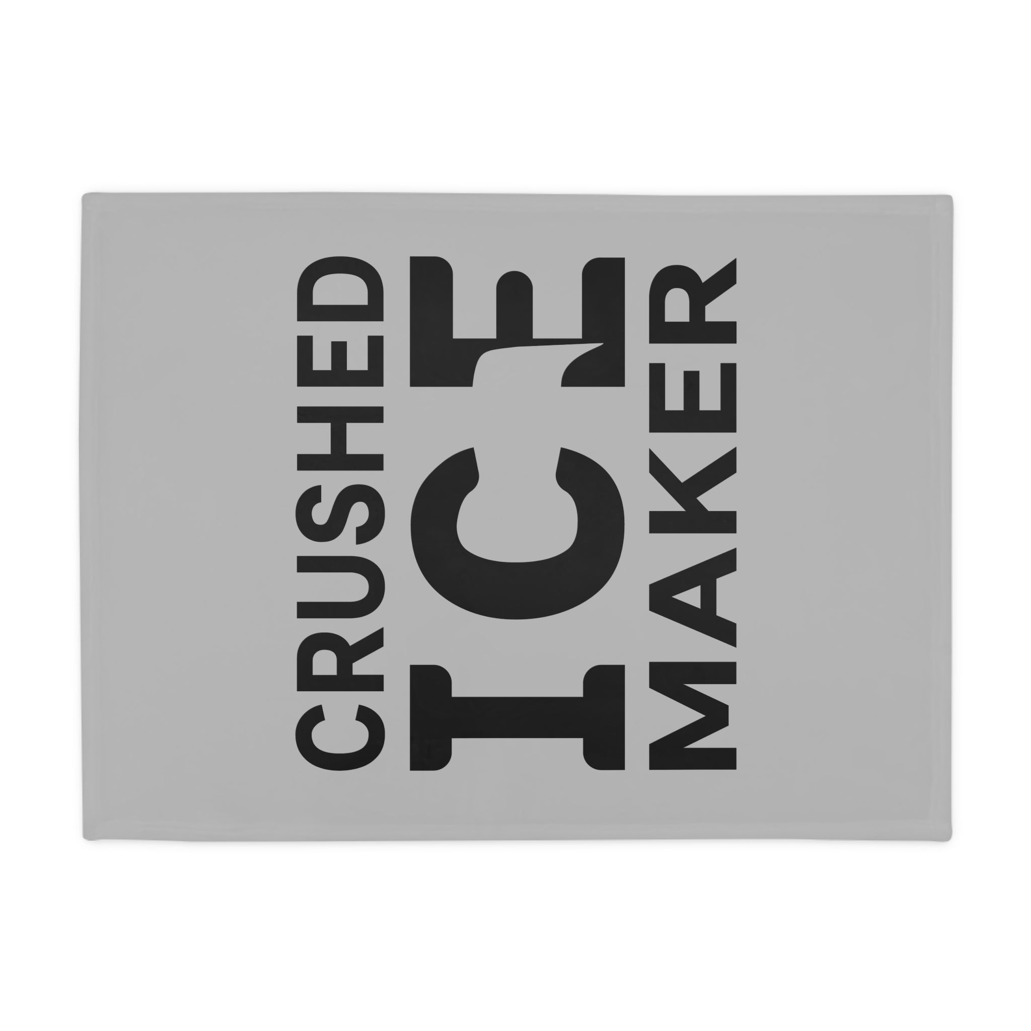 "Crushed Ice Maker" Plush Fleece Blanket