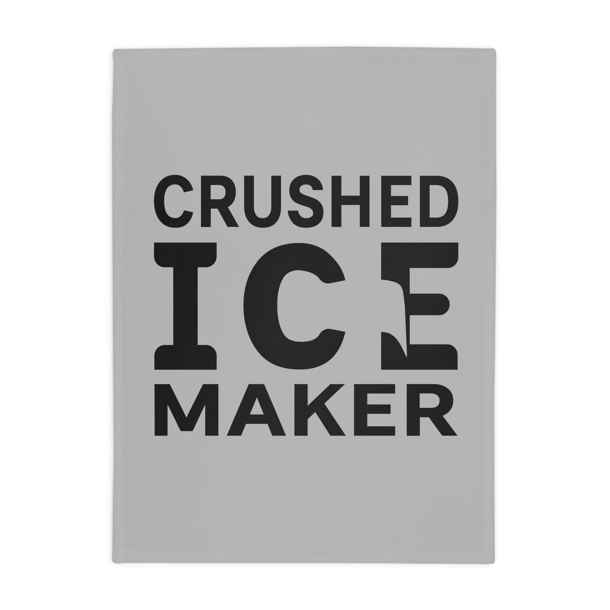 "Crushed Ice Maker" Plush Fleece Blanket