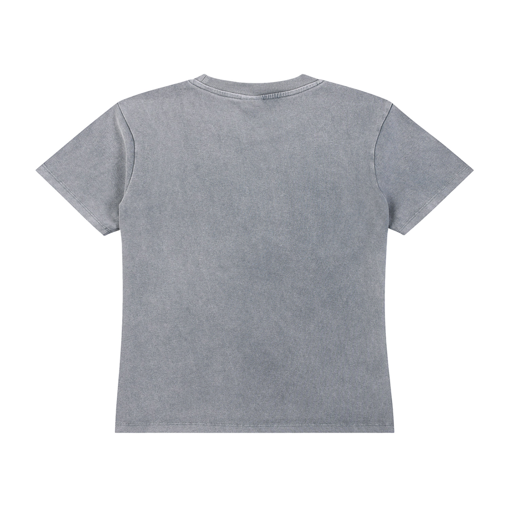 "Crushed Ice Maker" Vintage Wash Drop Shoulder T