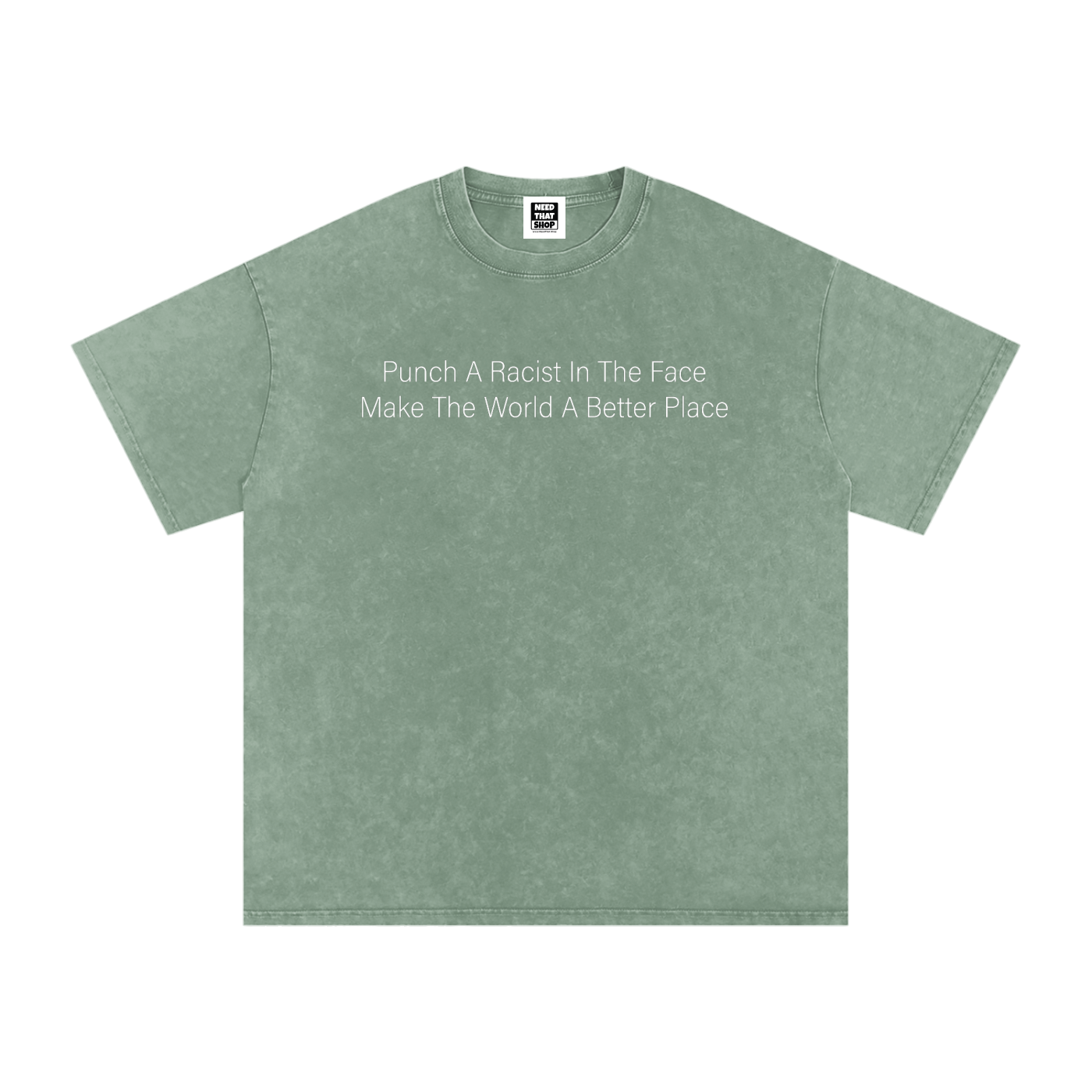 "Punch A Racist" Cotton T - Oversized
