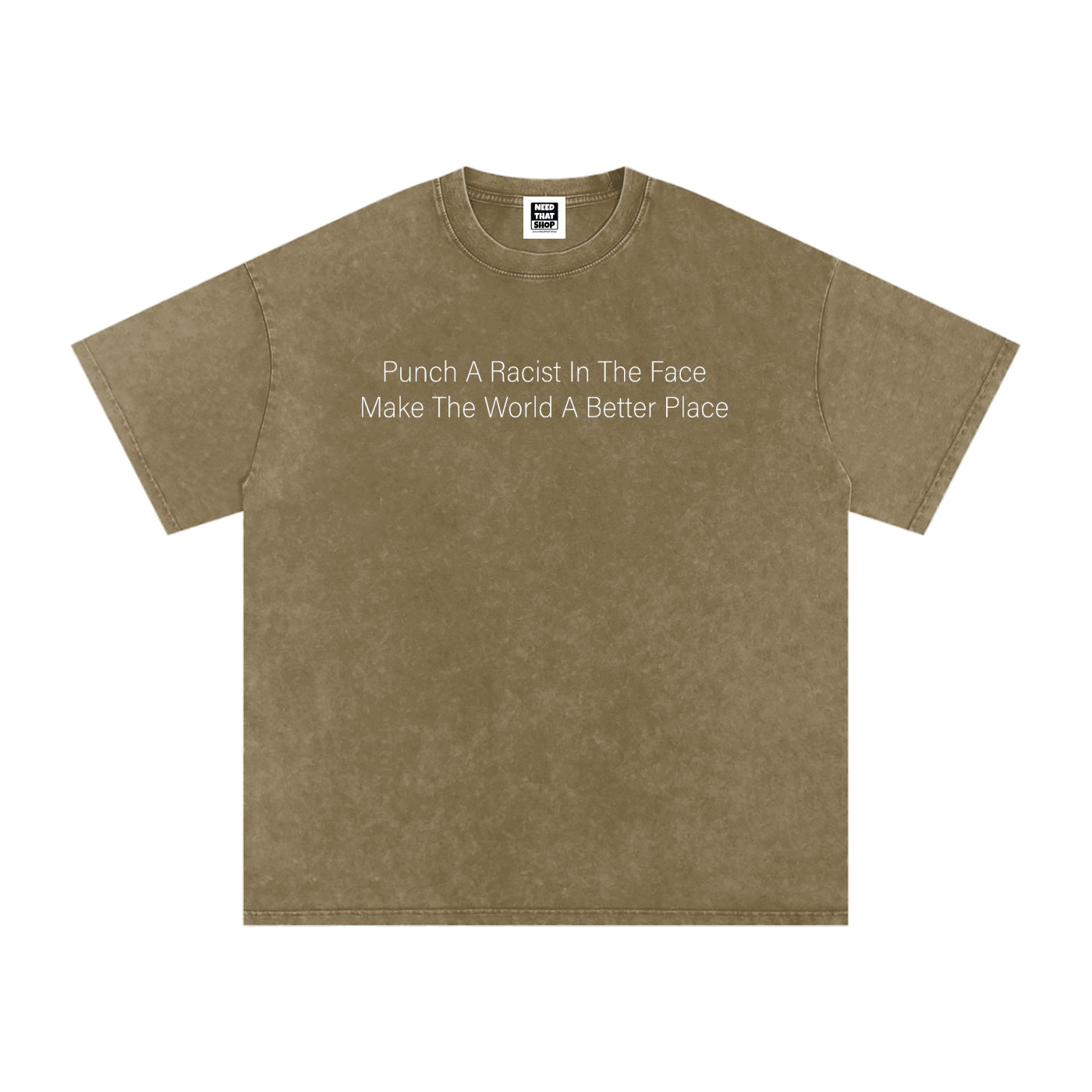 "Punch A Racist" Cotton T - Oversized