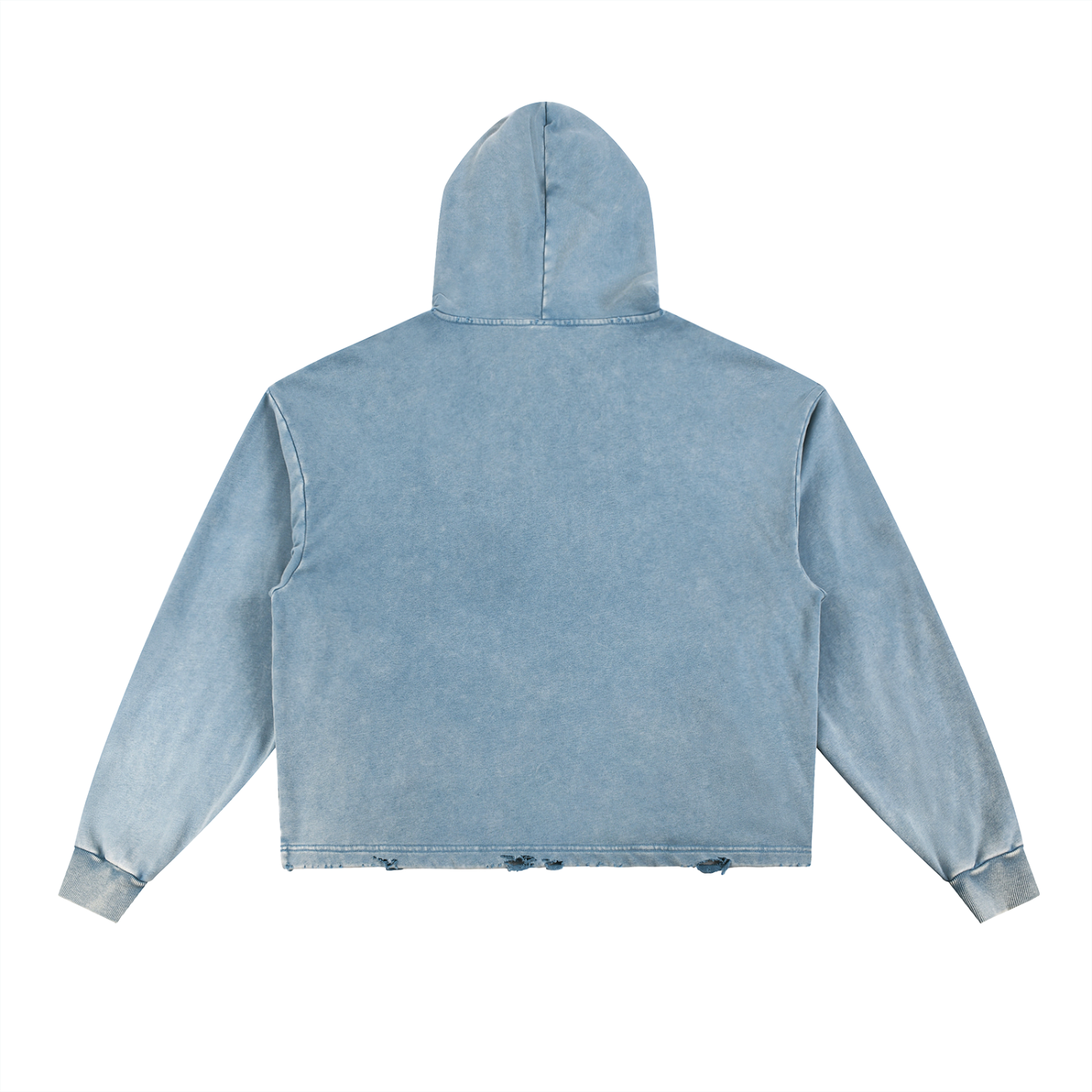 "Parenthood Is So Ghetto" Vintage Washed Frayed-Hem Hoodie