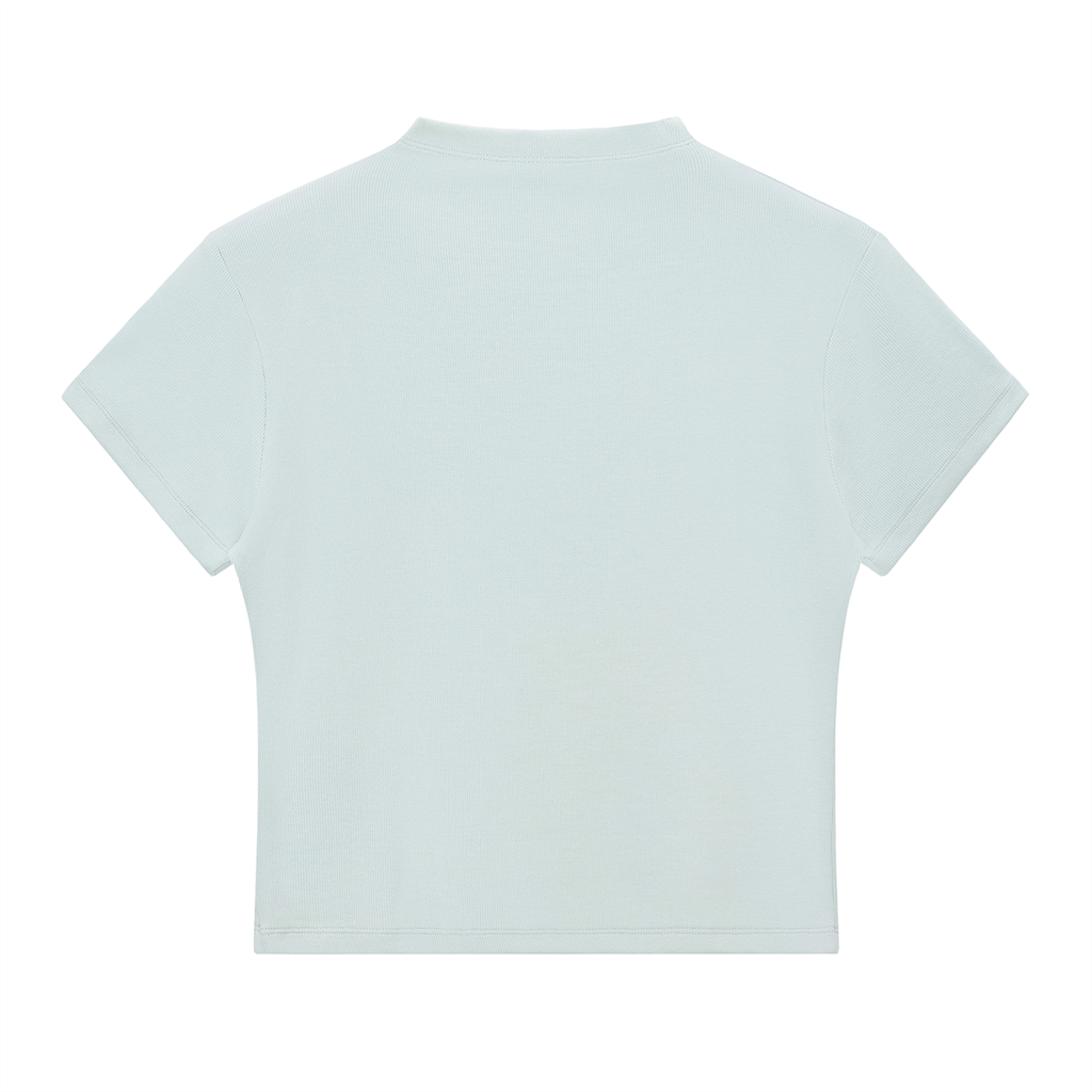 "Crushed Ice Maker" Essential Mock Neck T - Slim Fit