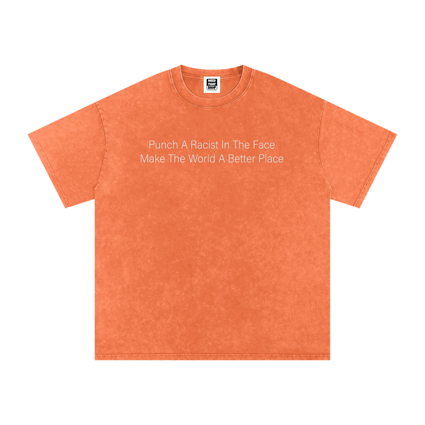 "Punch A Racist" Cotton T - Oversized