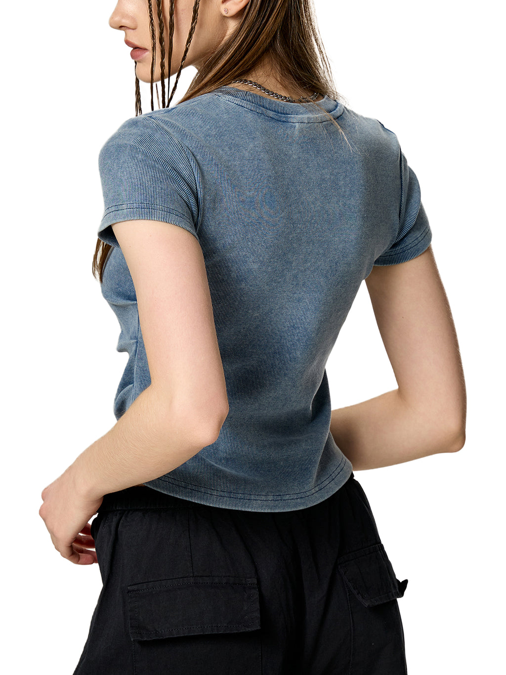 "Raising Kids Is So Ghetto" Vintage Washed Bodycon Cotton T